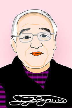 田澤誠司氏 自画像